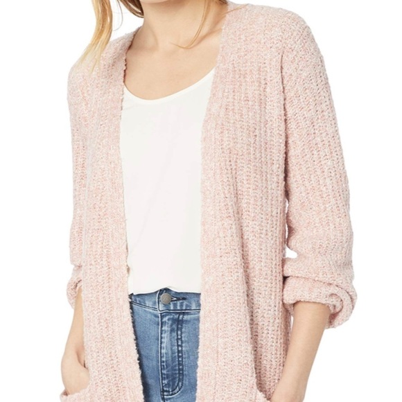 BB DAKOTA COFFEE DATE OVERSIZED CARDI- MAUVE ROSE - Picture 1 of 8
